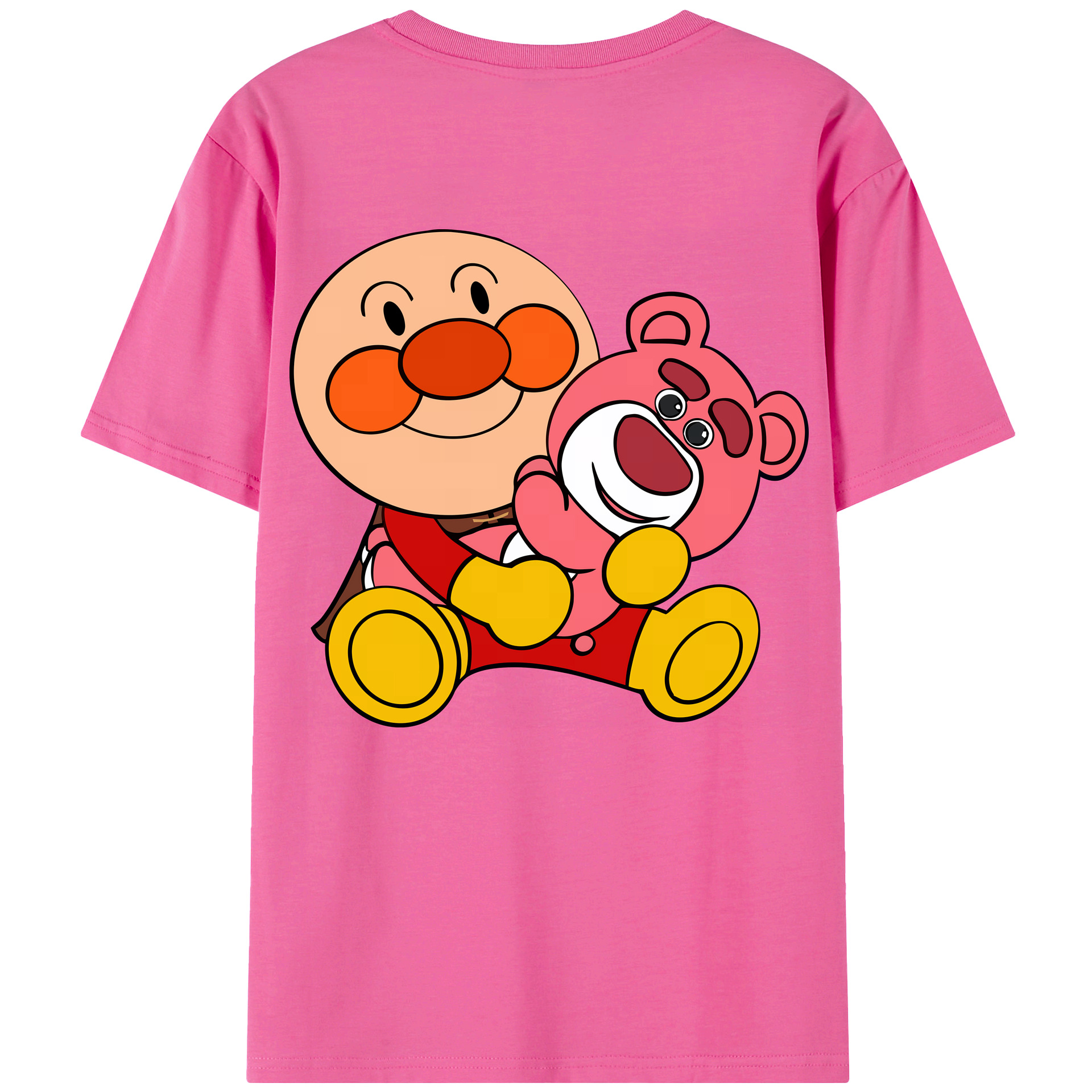 （画像用） アンパンマン Anpanman レディース半袖Tシャツ(バックプリント)